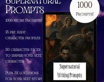1000 SUPERNATURAL Prompts | | Writing Prompts | Fantasy Prompts | Writing | Writing Resource | Writing Tools | Prompts | Story Prompts