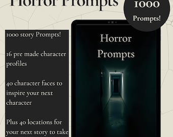 1000 HORROR WRITING PROMPTS (pdf Download)