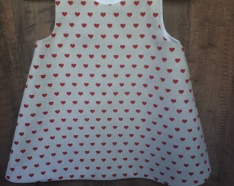 spotty pinafore dress