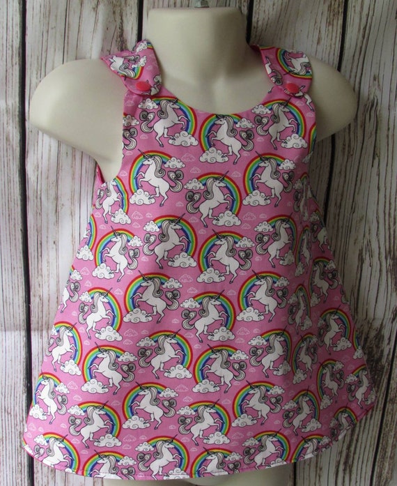 unicorn pinafore dress