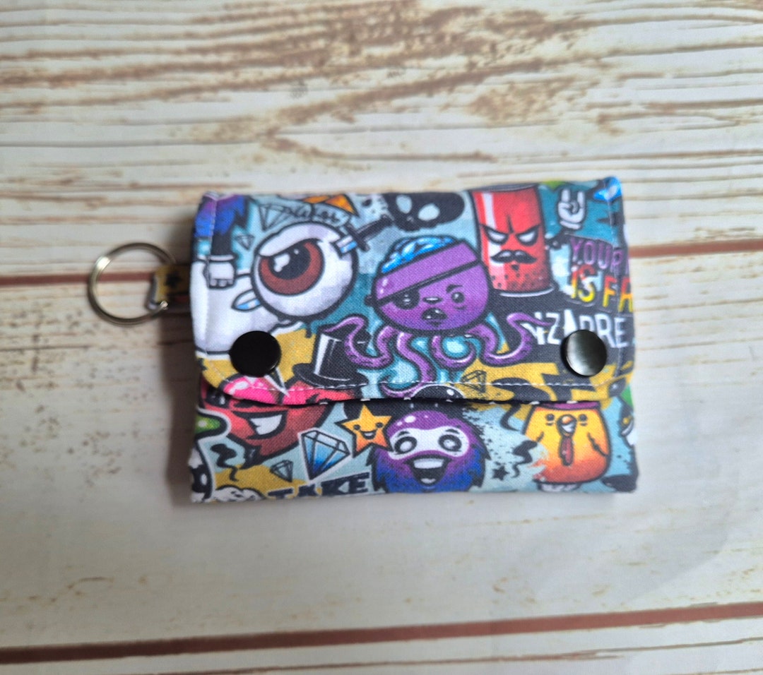Graffiti Street Art Fabric Wallet: Accordion Coin & Card Purse - Etsy UK