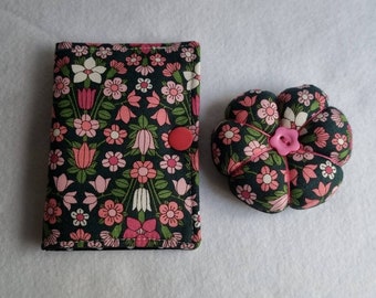 Liberty London Fabric Needle Book & Pin Cushion Set
