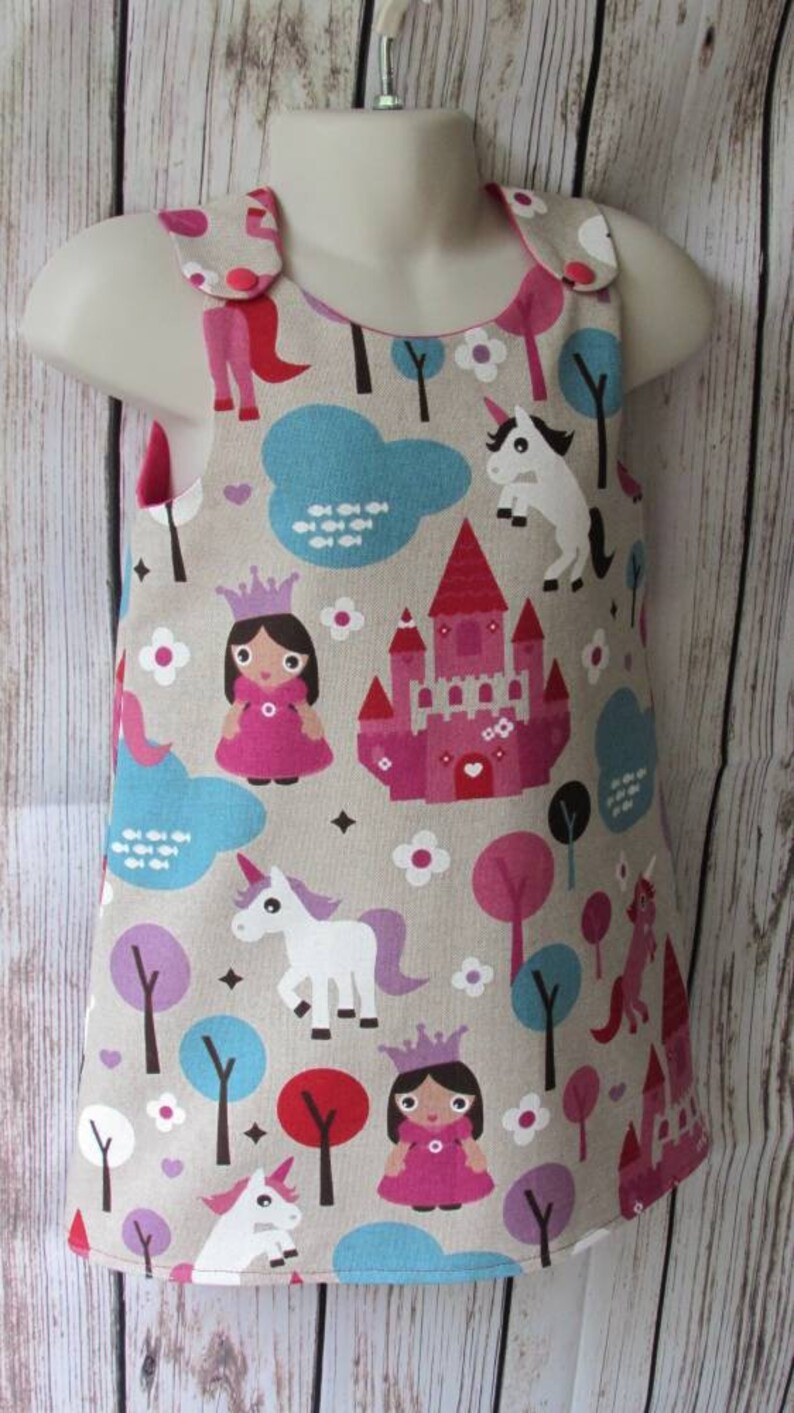 unicorn pinafore dress