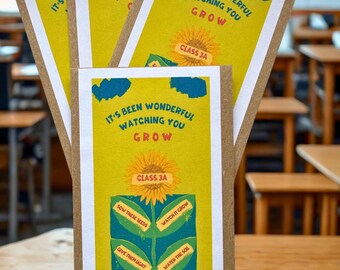Teacher to Student Seed Gifts - End of Year Personalised Sunflower Class Gift