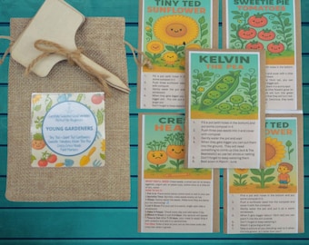 Children's Seed Kit – 5 Easy-Grow Seeds, Eco Jute Bag