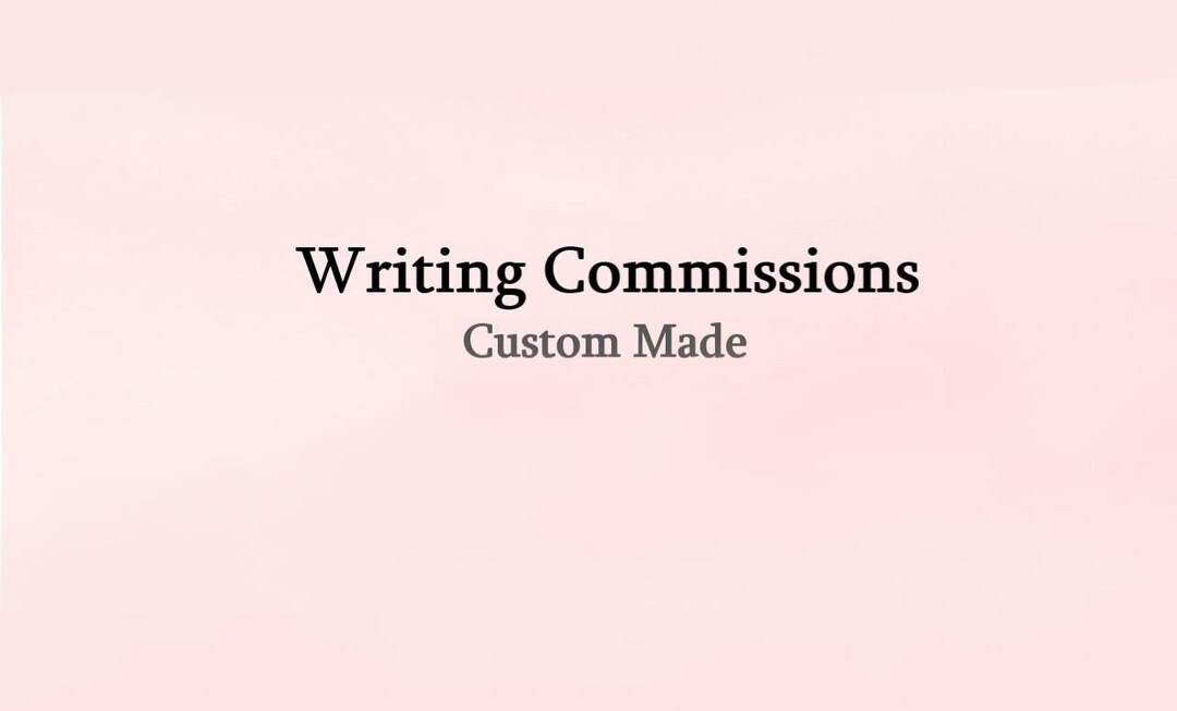 Writing Commissions Examples Writing Commissions Custom Made - Etsy
