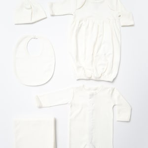 Conjunto de bebê chegando em casa da Pima Cotton: conjunto de calçados com monograma