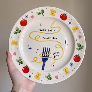 Italian pasta teller
