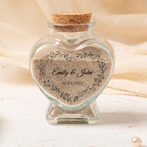 Custom Honeymoon Keepsake Sand Jar, Honeymoon Sand Bottle, Honeymoon Gifts, Beach Wedding Keepsake, Beach Wedding Gifts,Vacation Sand Bottle