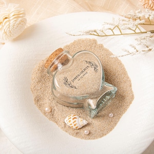 Honeymoon Sand Bottle, Small Travel Sand Memory Bottle, Wedding Bridal Shower Bottle, Mr and Mrs Couple Beach Ideas Gift, Sand Keepsake bild 13
