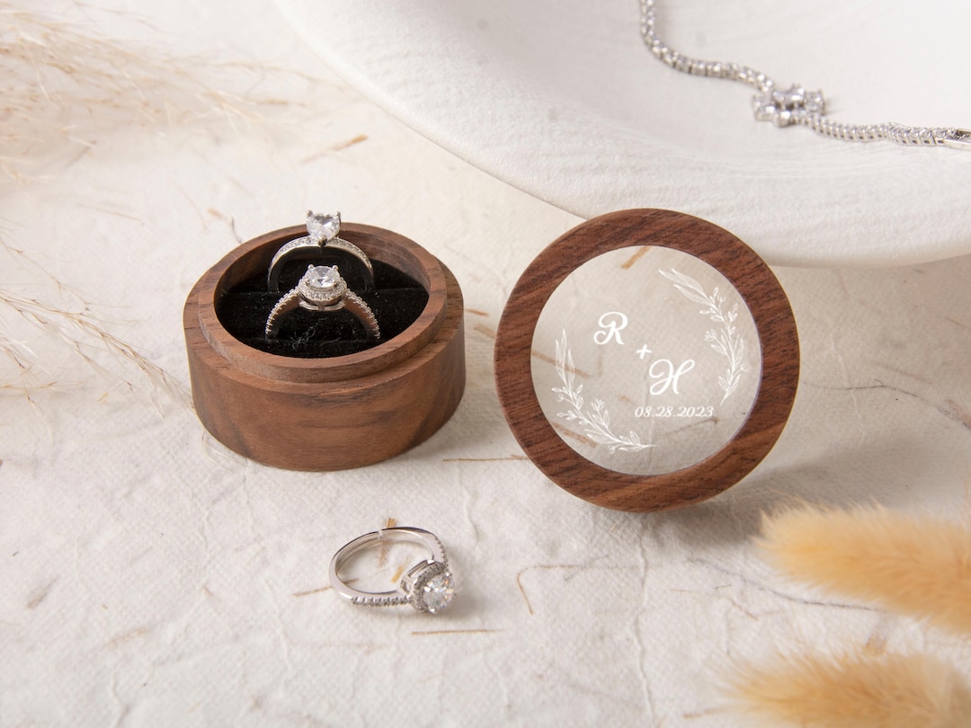 Boîte à Bijoux En Velour Et Cuir PU - 8 Modèles (collier, Boucle, Bague) - Neuf
