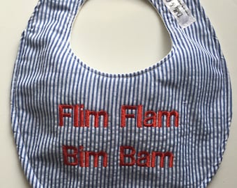 Ole Miss Hotty Toddy Flim Flam Bim Bam Baby Bib