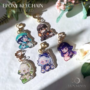 Genshin Archon Acrylic Charm Series | Nahida Venti Raiden Zhongli Furina