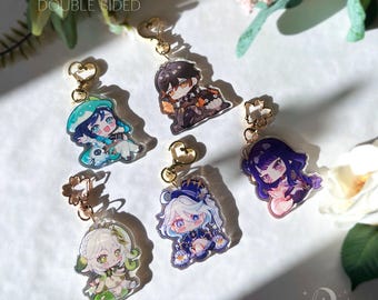 Genshin Archon Acrylic Charm Series | Nahida Venti Raiden Zhongli Furina