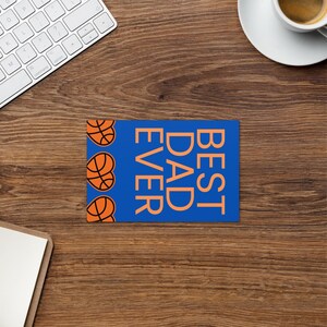 Carte de basket-ball pour la fête des pères