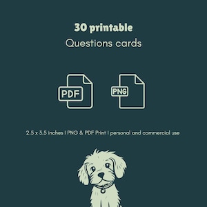 Fragekarten für Freunde I Date Night I Girls Night I Reise I Party I Büroparty I Tischrunde I Gesprächsstarter I Kartenspiel I Print