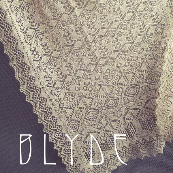 Blyde, A shawl in Shetland Lace, Knitting PDF Pattern