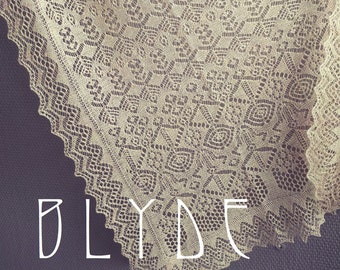 Blyde, A shawl in Shetland Lace, Knitting PDF Pattern