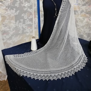 Bridal VEIL: The 12th of Never. PDF knit pattern Small and Large image 1