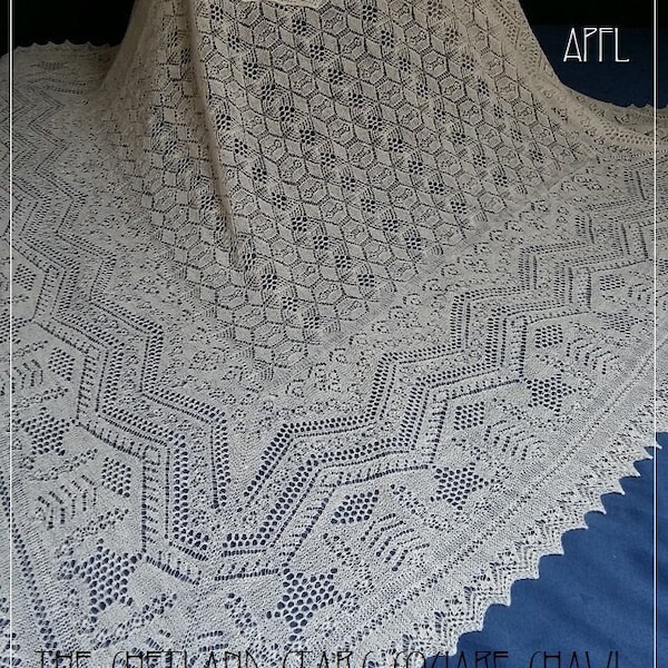 Der Shetland Stars Square Shawl (PDF) wie in OUTLANDER Folge9