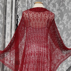 The Fourth One, a fine knitted lace shawl PDF KNITTING PATTERN