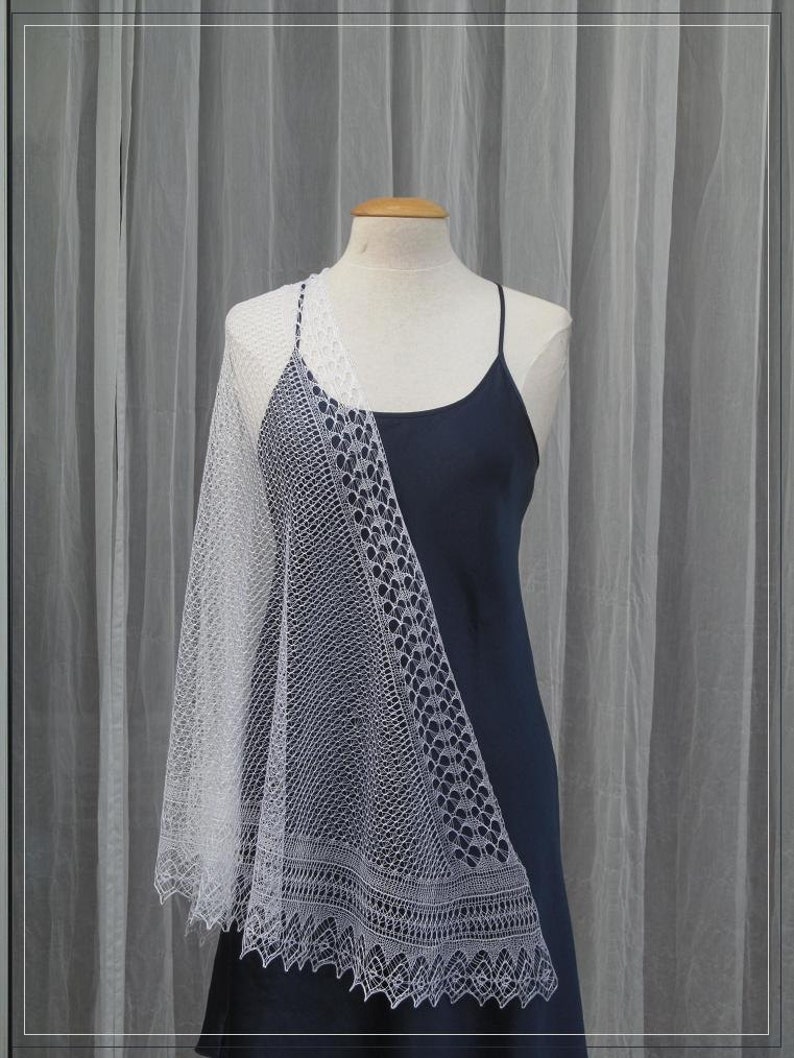Bridal VEIL: The 12th of Never. PDF knit pattern Small and Large image 4