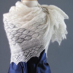 Kawaii Kidsilk Handknitted Lace Shawl Pattern PDF