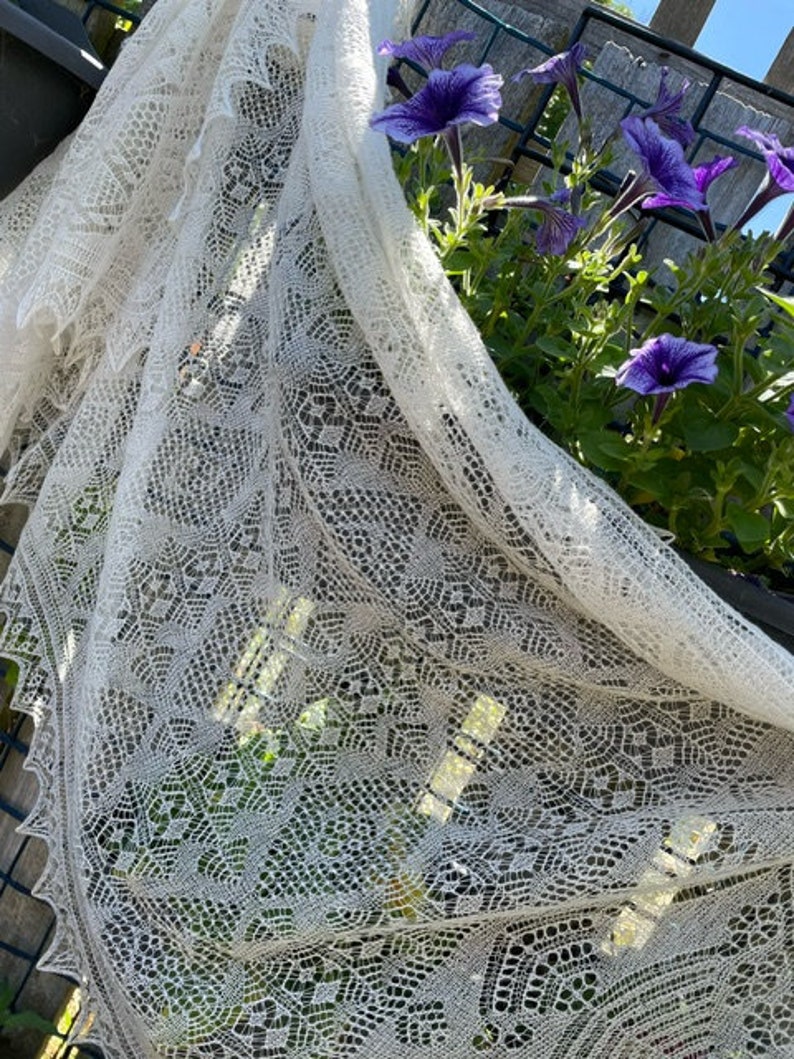 Osborne House Shawl Rectangle ENG PDF knitting zdjęcie 3