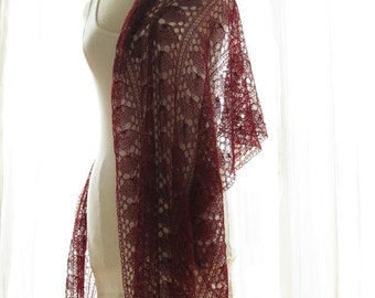 St. Ninian PDF Pattern Handknitted Lace Shawl