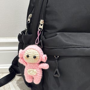 Handmade Crochet Plush Keychain – Cute Animal Doll – Soft Amigurumi Bag Charm Gift