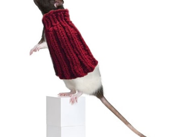 Pet Rat Sweater Cozy Unique Extra Stretchy One-Size-Fits-Most Rodents Clothes Accessories