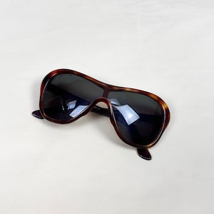 FENDI - 80s Brown Mask Sunglasses Made in Italy