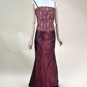 S | LUISA SPAGNOLI Early 2000s Beaded Corset & Mermaid Skirt Evening Set -  Etsy