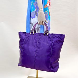 PRADA - Rare Y2K XL Nylon Tote Bag with Bakelite Handles – 90s/2000s Collector’s Piece