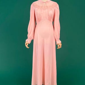 Vintage Silk Lace Dress Pink - Etsy
