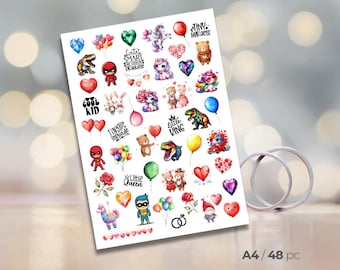 Customizable Wedding Temporary Tattoos: Kids Party Favors, Unicorns & Dinosaurs