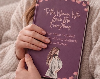 Diario para mamá, libro de recuerdos para el recuerdo de mamá con indicaciones, diario guiado para mamá, regalo significativo para mamá.