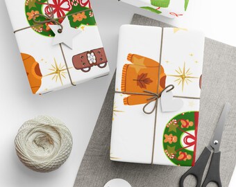 Papel de regalo festivo: papel artístico brillante de 90 g/m²