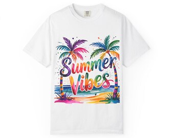 Summer Vibes T-Shirt: Unisex Tropical Beachwear Tee