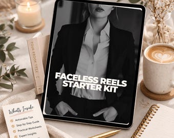 Kit de inicio de Faceless Reels / Plantillas de marketing sin rostro / Paquete de Canva para Instagram Reels / Creador de contenido para redes sociales / Descarga digital