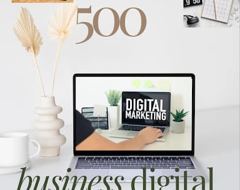 Paquete básico para generar ingresos pasivos / 500 ideas de productos digitales / Guía para ganar dinero online