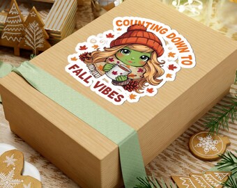 Paquete de pegatinas de otoño: Calcomanías con ambiente otoñal, decoración para portátil y agenda.