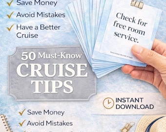 50 plantillas de Instagram con consejos para cruceros en Canva / Paquete para redes sociales / Creador de contenido de viajes / Publicaciones para bloggers sobre cruceros / Plantilla editable de Canva