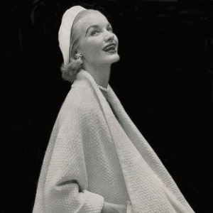 KNITTING PATTERN Vintage 1950s Cape Coat Women&#39;s -  Instant Digital Download PDF Best price