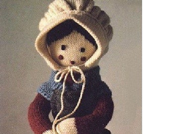 PDF Vintage knitting pattern - Grandmother Doll 18 ins tall -  TOY Download PDF