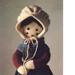 PDF Vintage knitting pattern - Grandmother Doll 18 ins tall -  TOY Download PDF