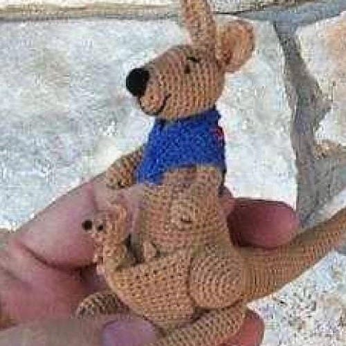 Crochet Pattern Mama Kangaroo and Joey Baby Easy Crochet Etsy