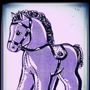 Vintage Sewing Pattern to sew a Stuffed Plush Soft Toy,Soft Body Pony or Horse 12&quot; Tall by PDF Instant Digital Download