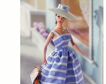 Sewing Pattern 12 Inch Fashion Doll - Rockabilly Dress