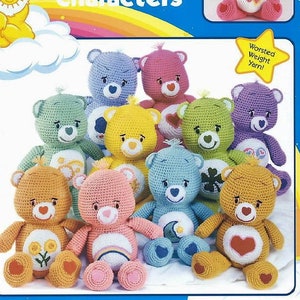 Crochet Pattern Care Bears Patterns for all 10 Bears 14 inches tall English only PDF Digital Download BEST PRICE image 2